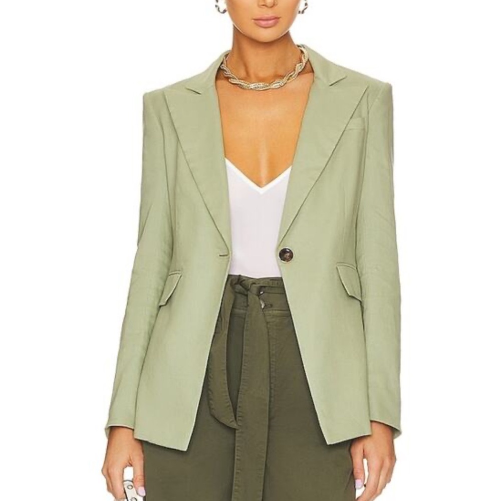 Veronica Beard Green Sedgwick Dickey Blazer